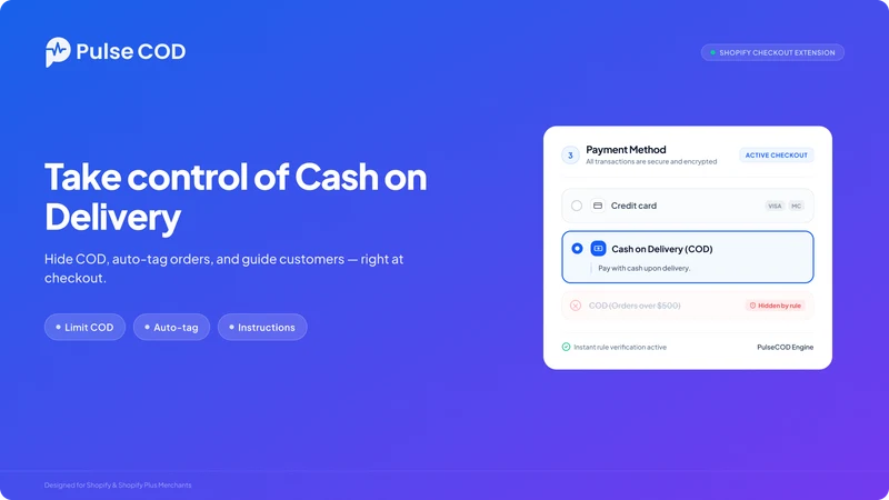 Pulse ‑ Cash on Delivery