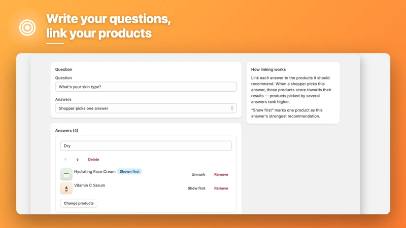 Findly ‑ Product Finder Quiz