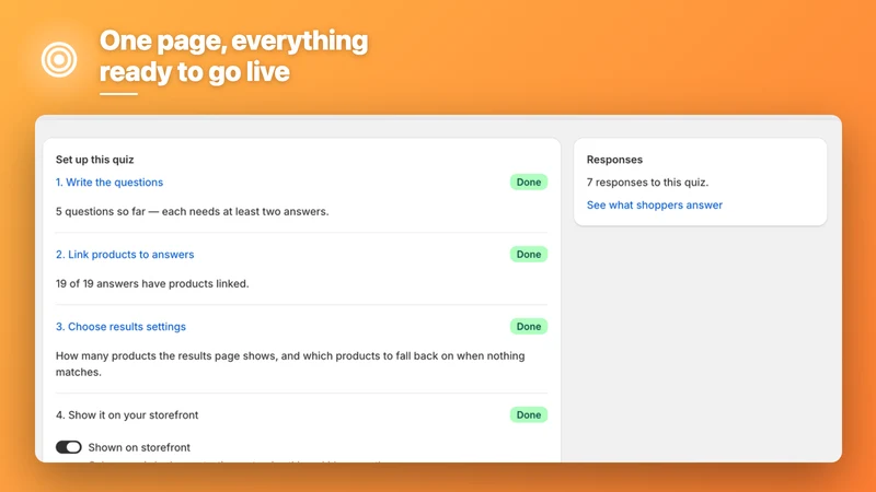 Findly ‑ Product Finder Quiz