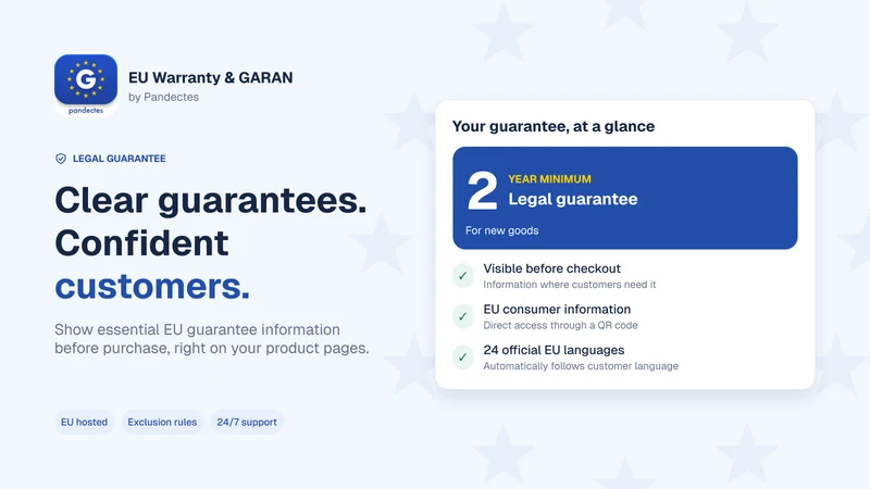 Pandectes EU Warranty & GARAN