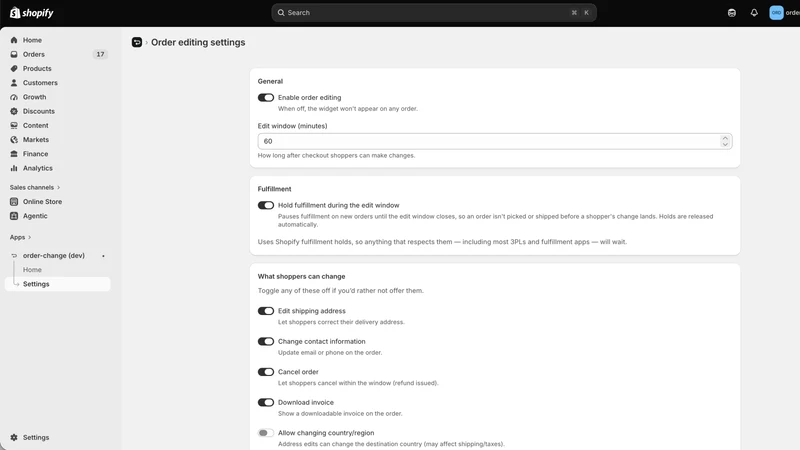 Order Change by Get Plus
