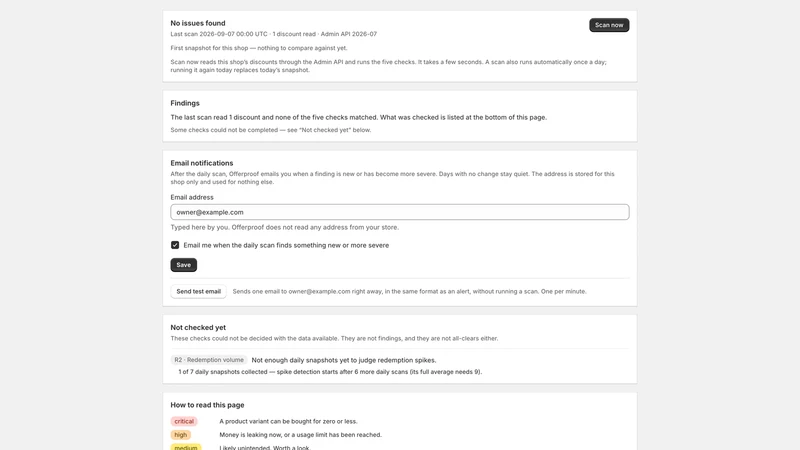 Offerproof