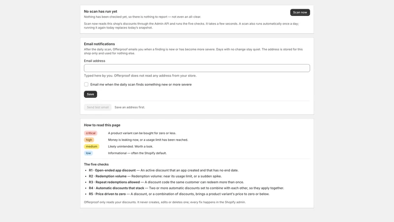 Offerproof