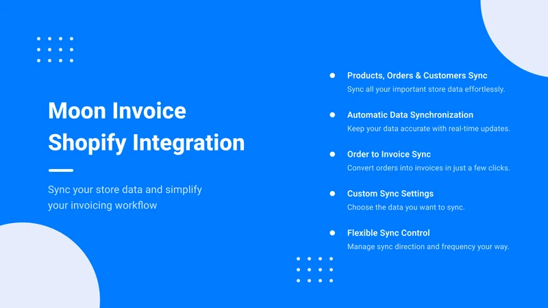 Moon Invoice ‑ Data Sync