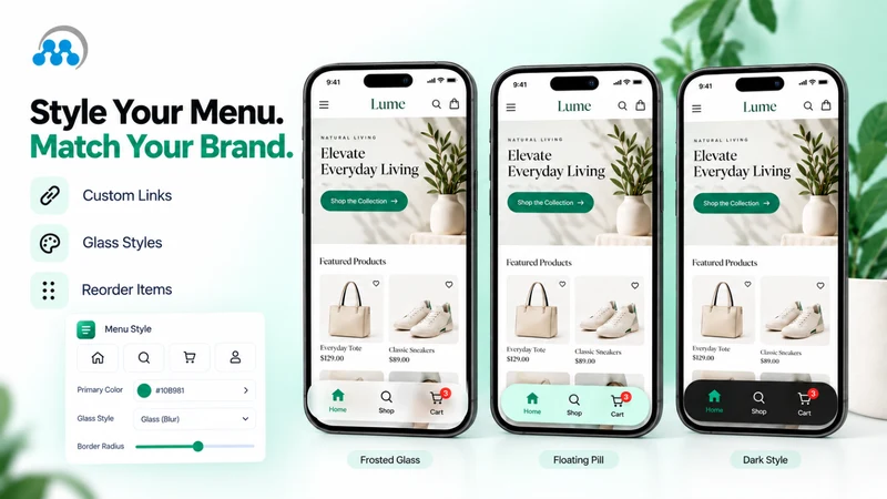 Mobile Menu | Liquid Glass UI