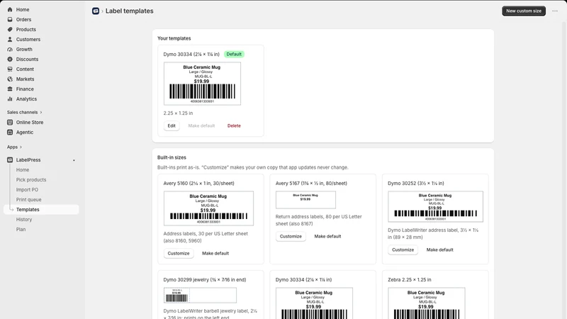 LabelPress: Barcode Labels