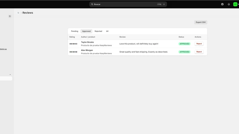 KeepReviews