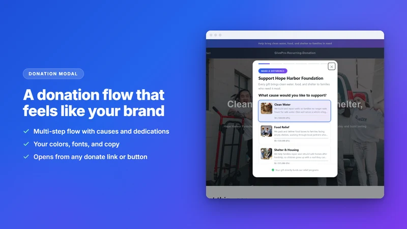 GivePro: Recurring Donations
