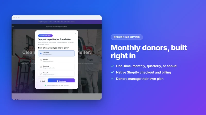 GivePro: Recurring Donations
