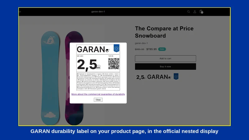 GARAN EU Guarantee Label