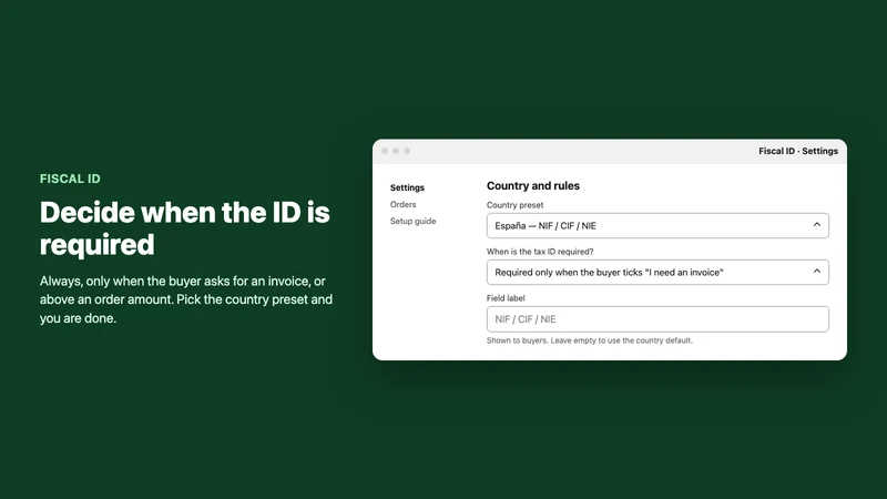 Fiscal ID: B2B VAT & Tax ID