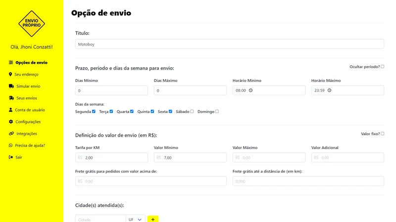 Envio Próprio