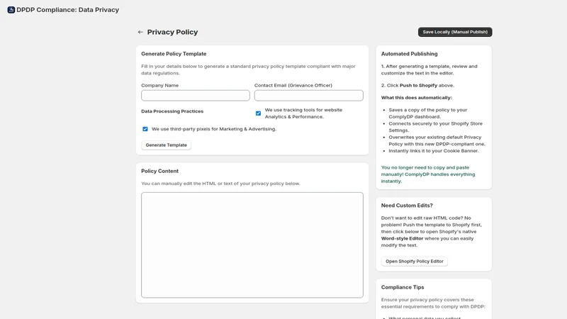 DPDP Compliance: Data Privacy