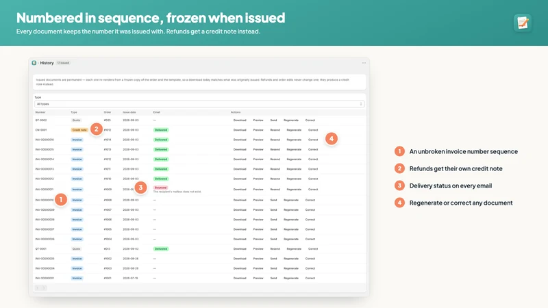 CustomInvoice: PDF Invoices