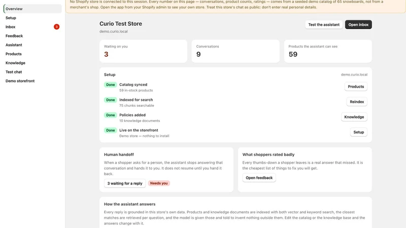 Curio | AI Shopping Assistant