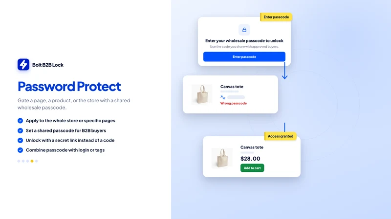 Bolt B2B Lock,Password Protect