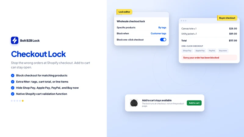 Bolt B2B Lock,Password Protect