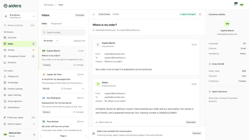 Aiders: AI Email Support Agent