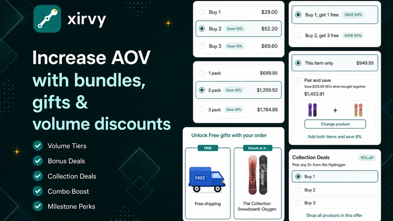Xirvy Bundles & Upsell