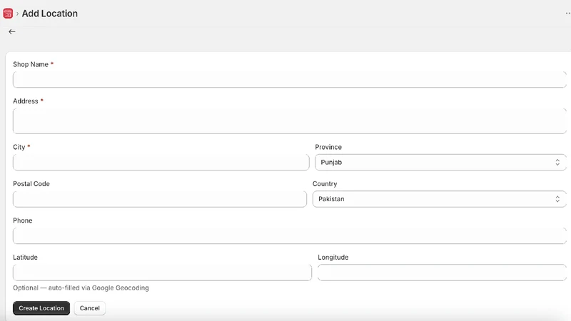 Visie Store Locator