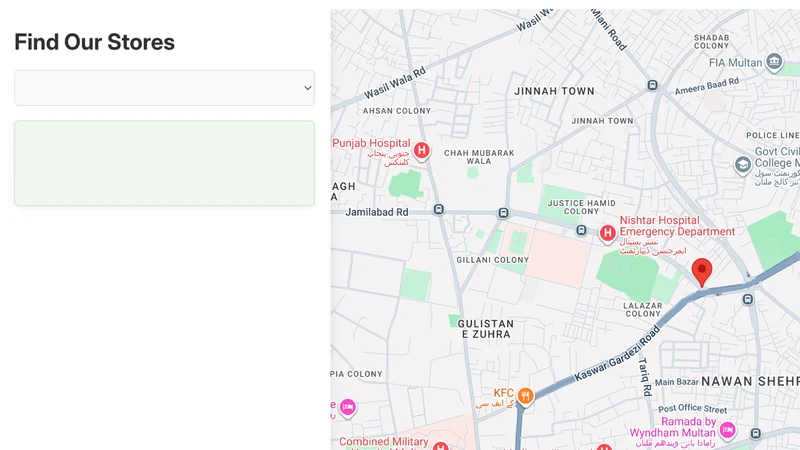 Visie Store Locator