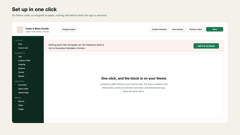 Understory Page Builder