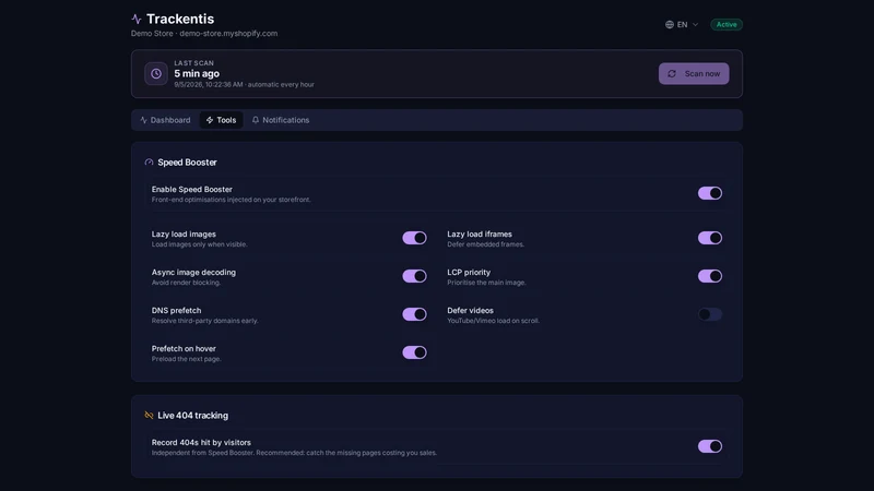Trackentis AI Monitor