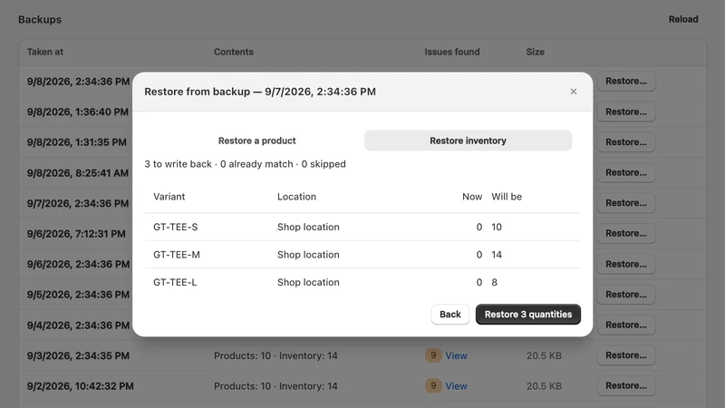 Lifeboat ‑ Backup & Restore