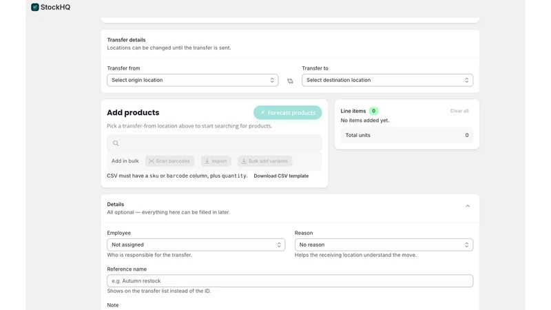 StockHQ Inventory Management