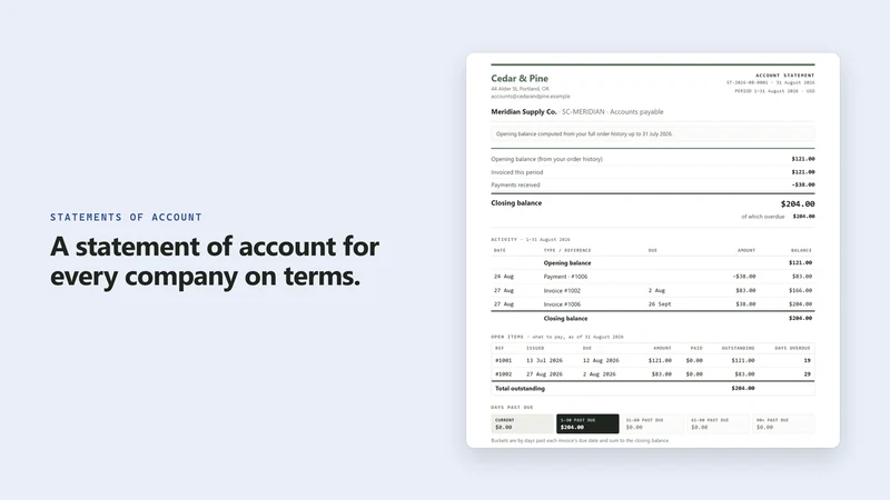StatementClerk: B2B Statements