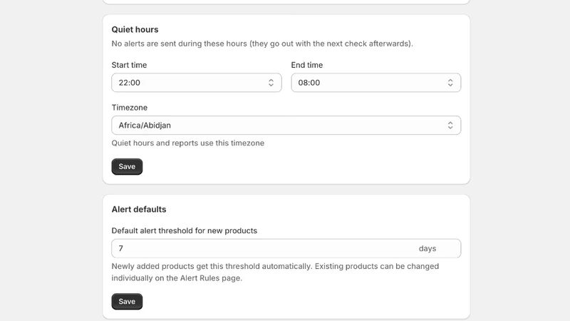 Smart Inventory Alerts