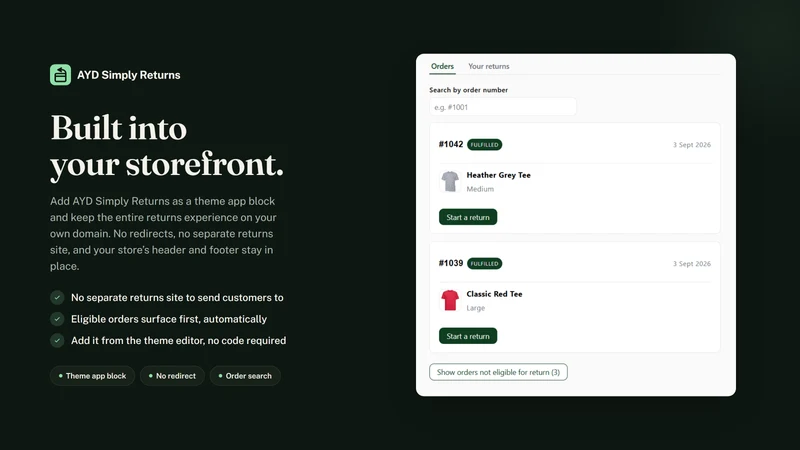 AYD Returns & Exchanges