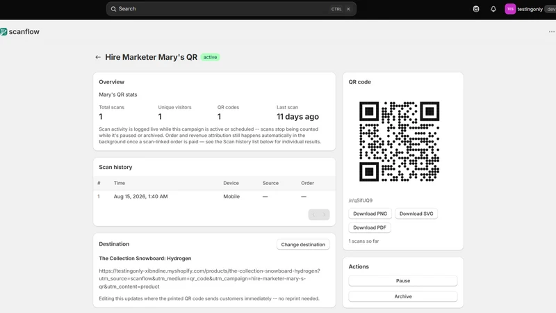ScanFlow: QR Marketing