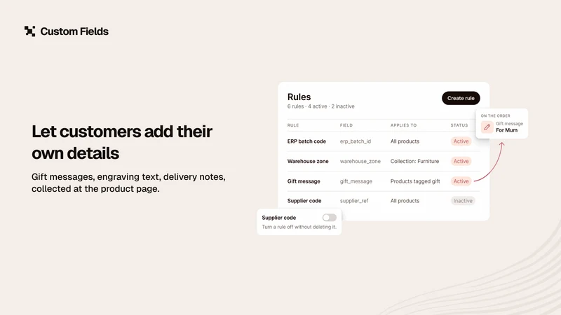 ScaleApps: Custom Fields