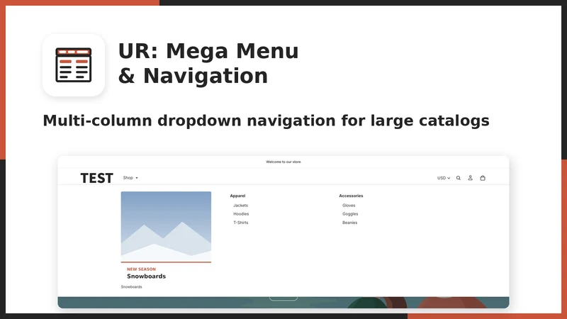 UR: Mega Menu & Navigation