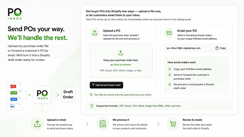 POinbox ‑ Pdf & Email to Order