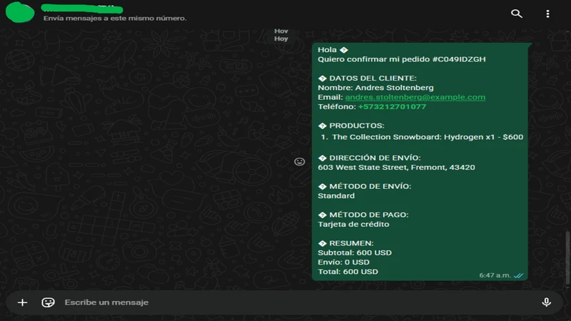 ChatBridge: WhatsApp Orders