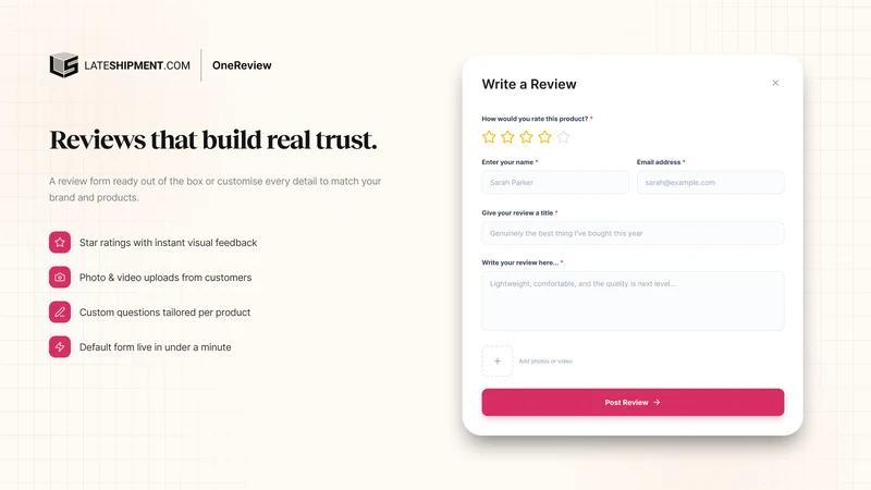 LateShipment OneReview