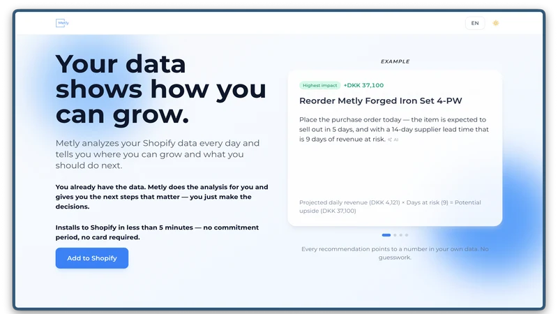 Metly — Automated Analytics