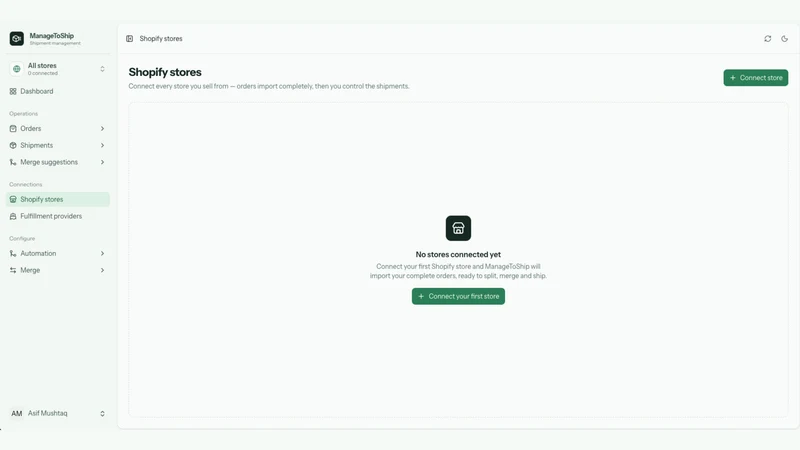 ManageToShip