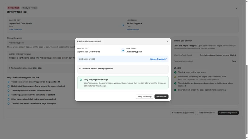LinkPatch SEO: Internal Links