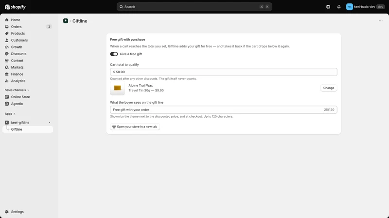 Giftline: Gift With Purchase