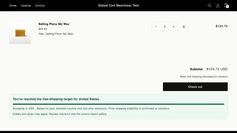 Global Cart Maximizer