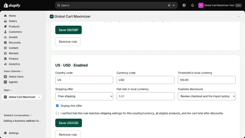 Global Cart Maximizer