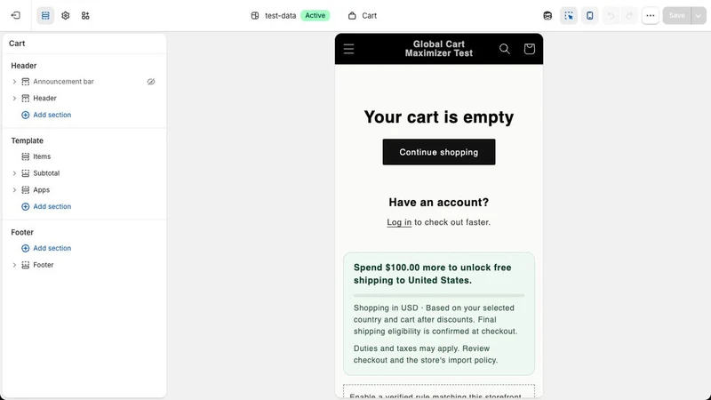 Global Cart Maximizer
