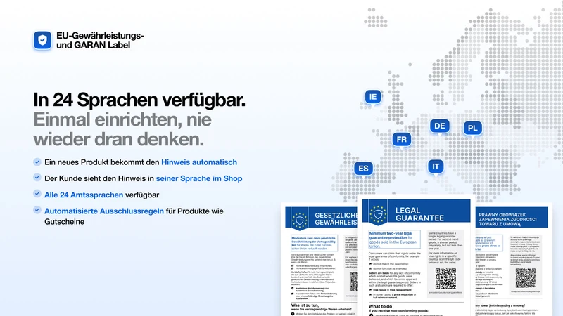 EU Warranty Label + GARAN