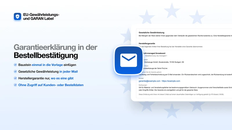 EU Warranty Label + GARAN