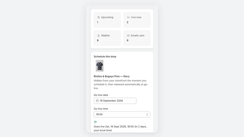 Drop Engine ‑ Product Launches