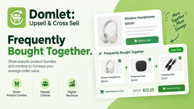 Domlet: Upsell & Cross Sell
