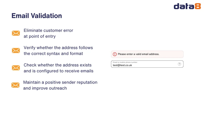 Data8 Checkout Validation
